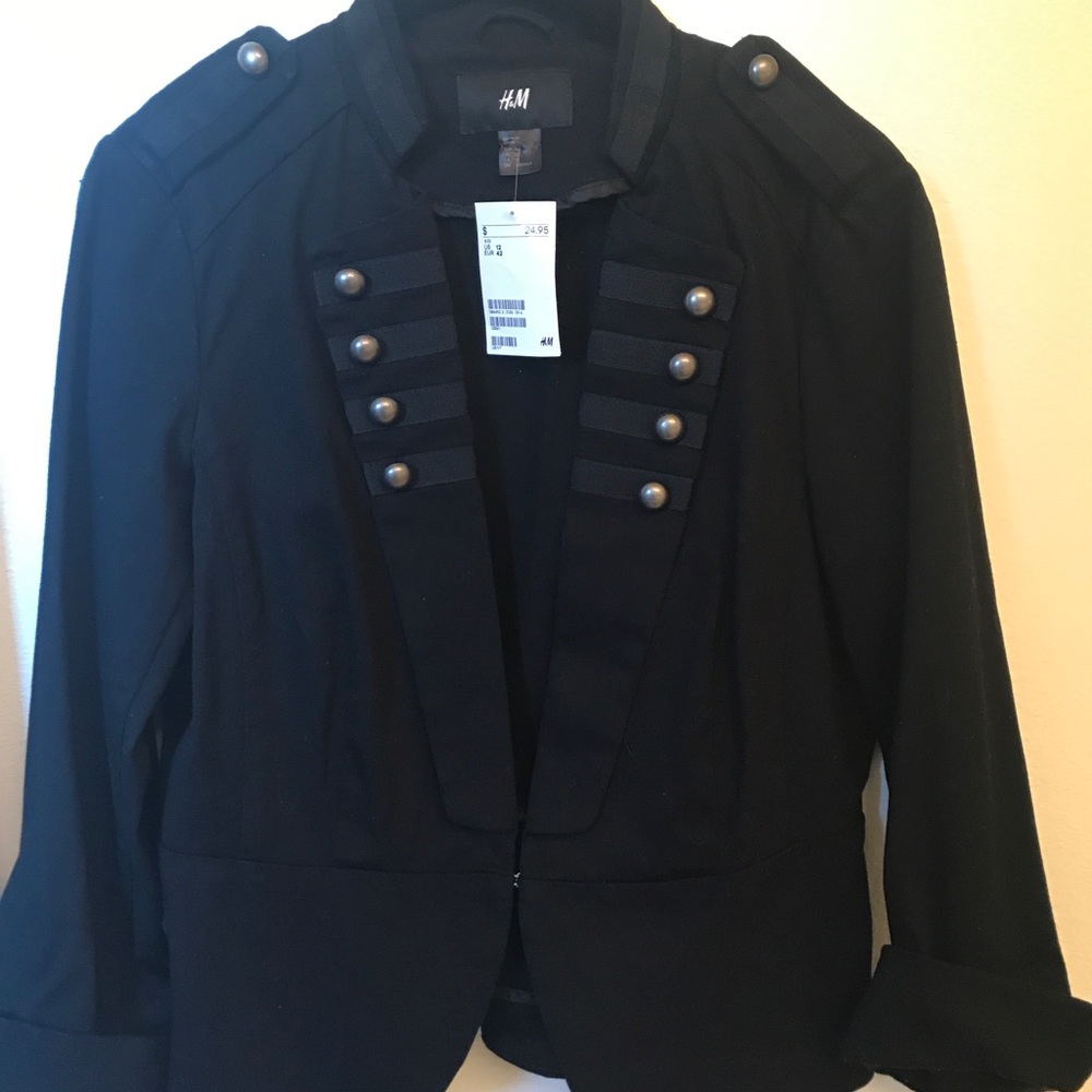 Black crop jacket